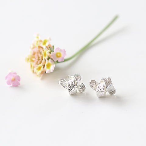 Textured Knot Stud Earrings