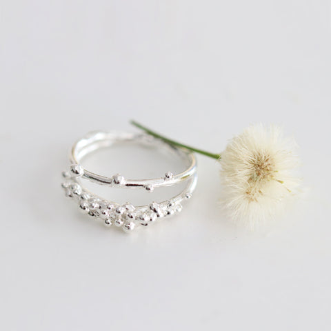 Bubble Double Band Ring