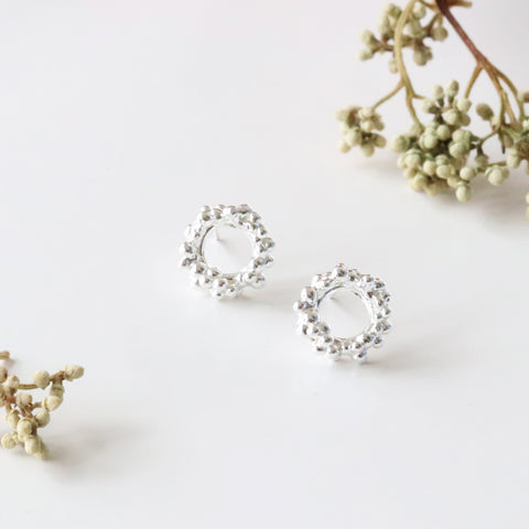 Bubble Circle Earrings- Small