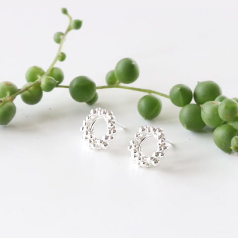 Bubble Circle Earrings- Small