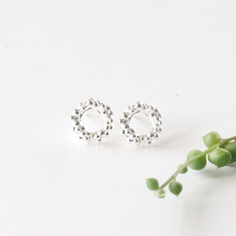 Bubble Circle Earrings- Small