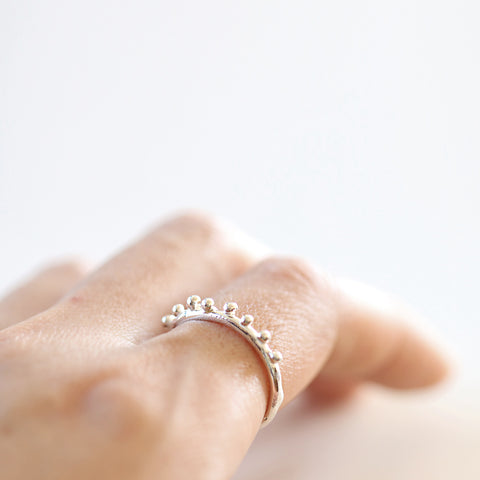 Half Water Drop Ring