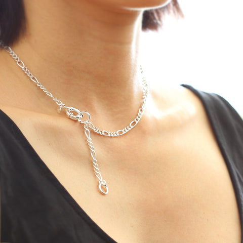 Spring Clasp Thick Chain Necklace