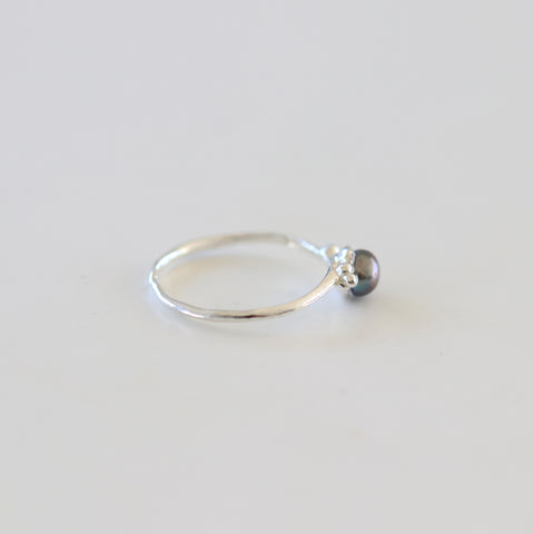 Petite Pearl Charm Ring