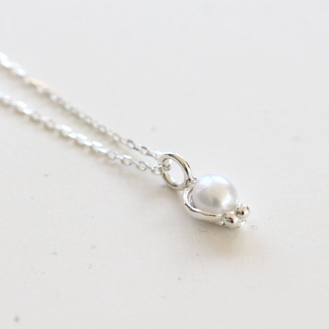 Petite Pearl Charm Necklace