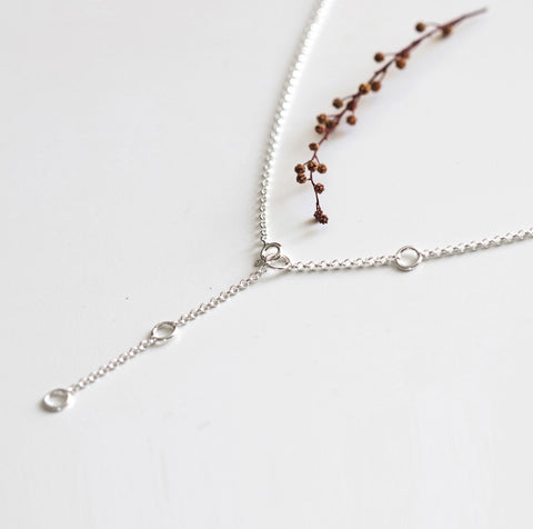 Quad Ring Chain Necklace
