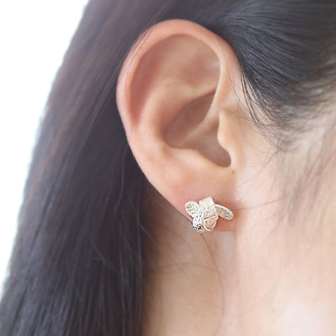 Textured Knot Stud Earrings