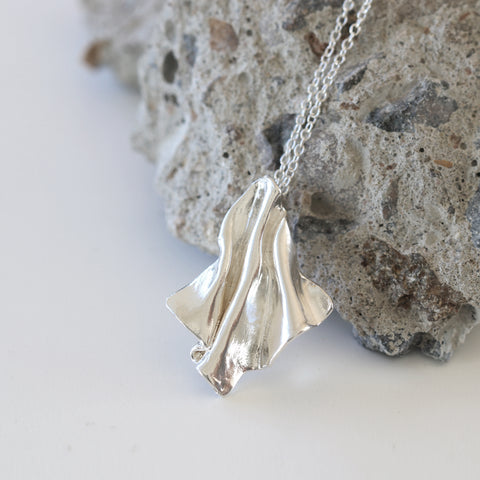 Bold Wave Sculpture Necklace