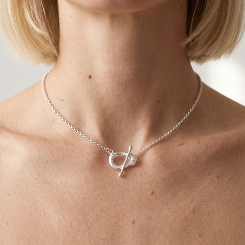 Wave O Bar Necklace -  Choker