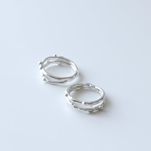 Little Bubble Double Band  Ring