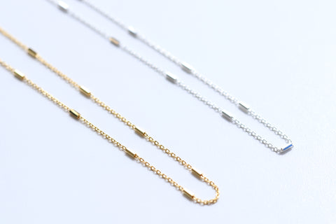 Dainty Bar Chain Necklace