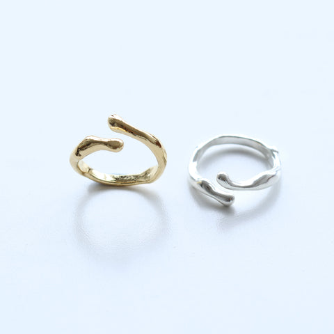 Gold Organic Open Ring