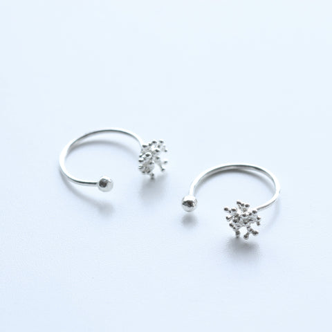 Bubble Ball Flower Open Ring