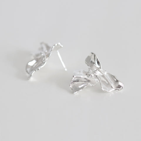 The Large Trillium Flower Earrings