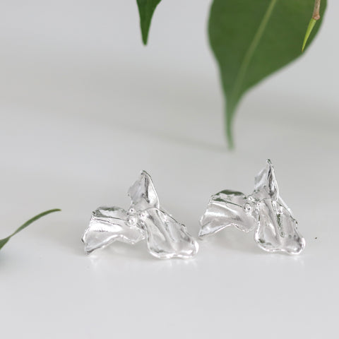 The Large Trillium Flower Earrings