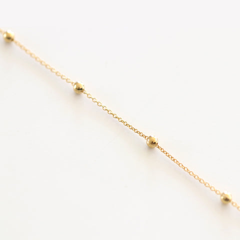 Big Silver Ball Chain Bracelet