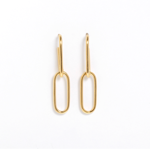 Big Link Earrings - Gold