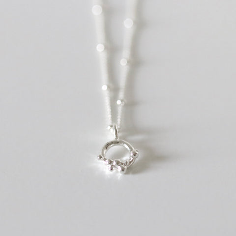 Mini Bubble Circle Necklace