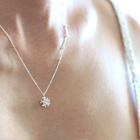 Bubble Ball  Flower Necklace