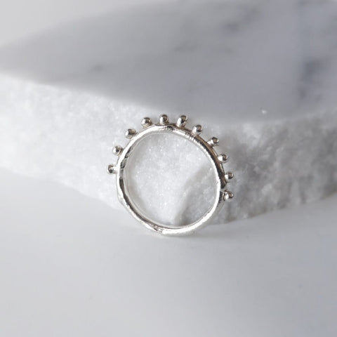 Half Water Drop Ring