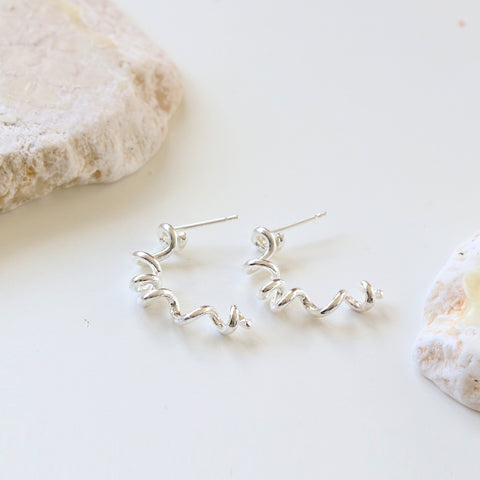 Spring Hoop Earrings