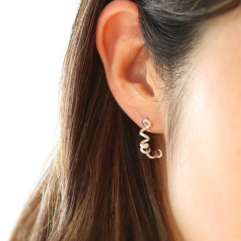 Spring Hoop Earrings